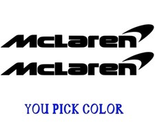 2x Mclaren Logo Vinyl Decal 9” You Pick Color picture