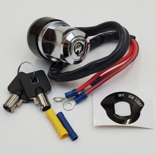 Chrome Ignition Switch, 3-Position (Off, Ign., Ign. w/Lights) 1979-2005 XL, FXD picture