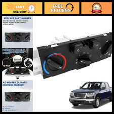 A/C Heater Climate Control Module Switch Panel - HVAC Control System Replacement picture