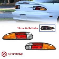 Fits Chevrolet Camaro 1993-2002 JDM Style Rear Tail Brake Lights Red Amber Pair picture