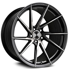 19x8.5/19x10 Stance Wheels SF01 Gloss Black Tinted Face TD Rims (4pcs) picture