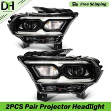 PAIR/2PCS Halogen Signal LED DRL Headlights W/ Bulbs For Dodge Durango 2021-2024 picture