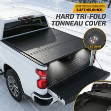 5.8FT Hard Tri-Fold Truck Bed Cover For 2019-2026 GMC Sierra 1500  Premium Build picture