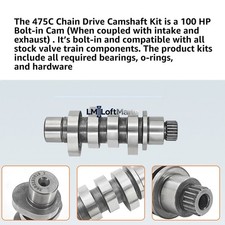 For S&S Cycle 475C Chain Drive Camshaft Kit For Harley Davidson M8 Eng 330-0641 picture