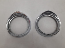 ** (Pair) Vintage 1955 Chrysler Chrome Headlight Bezels Rat Hot Rod picture