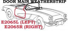 1961-1962 Corvette Weatherstrip Door Main USA Right picture