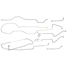 Fits 1974-79 Jeep J10 Pickup Truck Longbed Preformed Brake Line Set Stainless picture