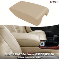 Fit 99-04 Lexus GS300 GS400 GS430 Center Console Lid Leather Armrest Cover Tan picture