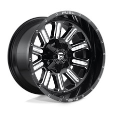 15x8 Fuel D620 HARDLINE GLOSS BLACK MILLED Wheel 5x5.5 (-18mm) picture