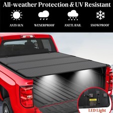 Hard Tri-Fold Tonneau Cover for 2022-2025 Ford Maverick Bed Length 4.6FT w/Light picture