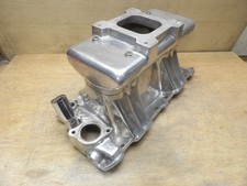 Polished Weiand Tunnel Ram 1984 Single Carb 1932 Small Block Chevy Vintage Rod👀 picture