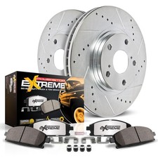Brake Pad Rotor Kit Rear Truck Tow Z36 Silver PowerStop K3073-36 rotors picture