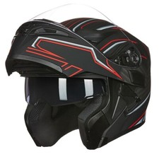 ILM Dual Visor Flip up Motorcycle Modular Full Face Helmet DOT with 6 Colors 902 picture