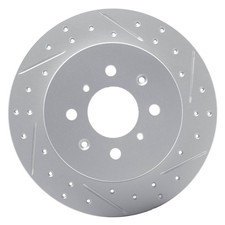 For Acura EL 01-05 DFC Drilled & Slotted Rear Passenger Side Brake Rotor picture