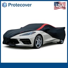 Car Cover for Corvette C8 Stingray 2020-2025 Stretch Satin DustProof Protection picture