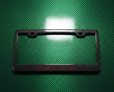 Red&Black AMG Mercedes Benz  100% Carbon Fiber License Plate Frame Ghost Effect picture