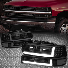 For 99-02 Chevy Silverado 1500 2500 HD 3500 LED DRL Headlight+Bumper Signal Lamp picture