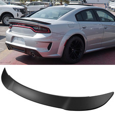 For 2011-2023 Dodge Charger Matt-black Hellcat Style SRT Rear Spoiler Wing picture