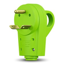 30 Amp RV Male Plug Replacement Receptacle Plug Ergonomic Grip Handle New picture