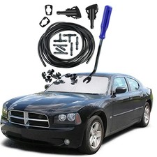 Windshield Washer Nozzles Kit For Dodge Charger 2006-2010 Windshield Fluid Hose picture
