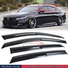 For 2018-2022 Honda Accord JDM Mugen Style Tape-on Window Visor Vent Rain Guards picture