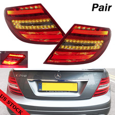 Pair Tail Light For Mercedes Benz W204 C250 C300 2011 2012 2013 2014 Left+Right picture