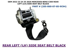 2022 23 24 25 2026 Mercedes-Benz C300 rear left side seat belt BLACK picture