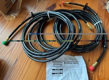 SeaStar HO8122 Hydraulic Bulkhead Steering Hose Kit 2 x 22’ w/Fittings NOS picture