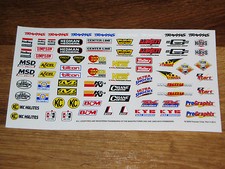 DECAL/STICKER SHEET AUTOMOTIVE *cell phone/laptop/mouse/Holley/Hurst/MSD/KYB/NOS picture