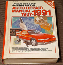 Chilton's Auto Repair Manual 1987-1991 Great Condition Part No 7903 picture
