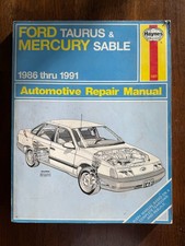 HAYNES Ford Taurus, Mercury Sable, 1986-91 US Canadian Repair Manual 1421 picture