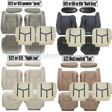 For 2003-2006 Chevy Silverado 1500 2500 Front Leather Seat Cover & Foam Cushion picture