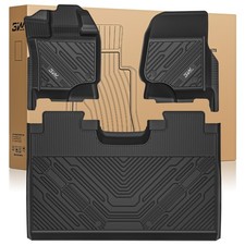 3W Floor Mats Liners For 2015-2026 Ford F-150/F-150 Lightning Super Crew Cab picture
