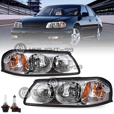 For 2000-2005 Chevy Impala New Halogen Headlights Headlamps Assembly Replacement picture