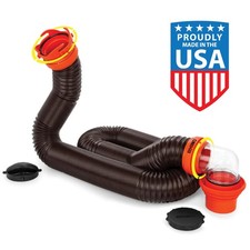 Camco RhinoFLEX 15-Ft RV Sewer Hose Kit 23 Mil Polyolefin 39762 Multicolor picture