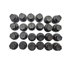 24X Black Lug Nut Covers Caps For Chevy Gmc Silverado 1500 2500 Full Size Truck picture