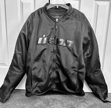 Icon Hooligan2 Stealth Padded Motorcycle Jacket Men's picture