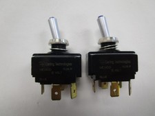 CARLING TECHNOLOGIES TOGGLE SWITCH SET OF (2) 5 CONNECTION BLUE 1526R BOAT picture