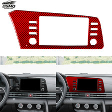 Soft Real Carbon Fiber For Hyundai Elantra 21-26 Navigation Display Panel Cover picture