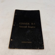 Original Vintage Kinner B-5 Radial Aircraft Engine Instructions Manual picture