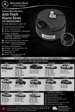 Genuine Factory OEM Mercedes-Benz Anti-Theft Alarm Siren A219820322664 OEM NEW picture