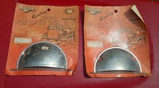 Vintage NOS Bar-Jan #48-1476 5 3/4'' Chrome Headlight Shields picture