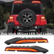 2X LED High Roof Mount Brake Turn Reverse Tail Lights For 18-23 Jeep Wrangler JL picture