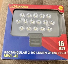 Maxxima MWL-42  LED Rectangular Work Light  16 LEDs   2100 lumens.  New picture