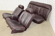 1993-1996 Cadillac Fleetwood Brougham Leather Power Seats Set Bordeaux Red 75 picture