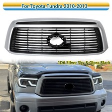 For 2010-2013 Toyota Tundra Front Upper Grille Grill w/ 1D6 Silver Sky Limited picture