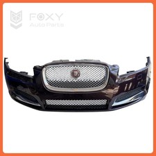 12-15 Jaguar XF Front Bumper Cover Assembly W/ Grille and Sensor Caviar Met OEM picture