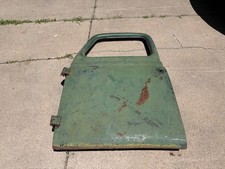 Vintage International Harvester Truck Door OEM 1940s 1950s Green W Glass Hinges picture