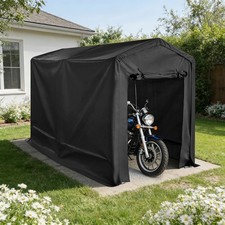 8X12 FT Portable Storage Shed Outdoor Motorcycle Shelter Garage Carport Canopy picture