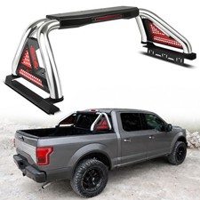 55-63'' Adjustable Sport Truck Roll Bar For F-150 Silverado Sierra Tundra Silver picture